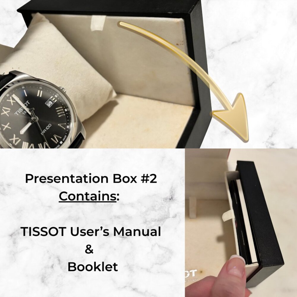 TISSOT PR 100 Swiss Quartz Watch | Full Set Box Papers Booklets Pouch - Picture 6 of 16